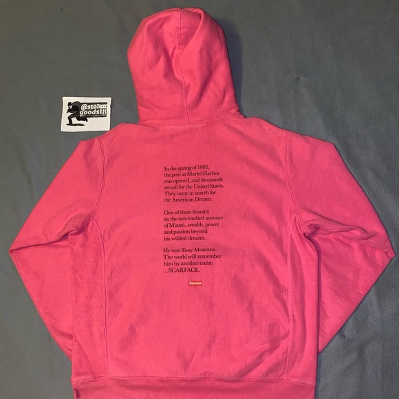 FW17 Supreme x Scarface Friend Hoodie - Picture 2 of 6